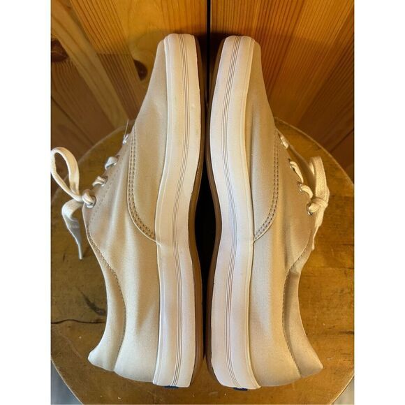 Keds Classic Canvas Sneakers Comfort Lace Nature-Tan Women US 9 NWT - Picture 6 of 9